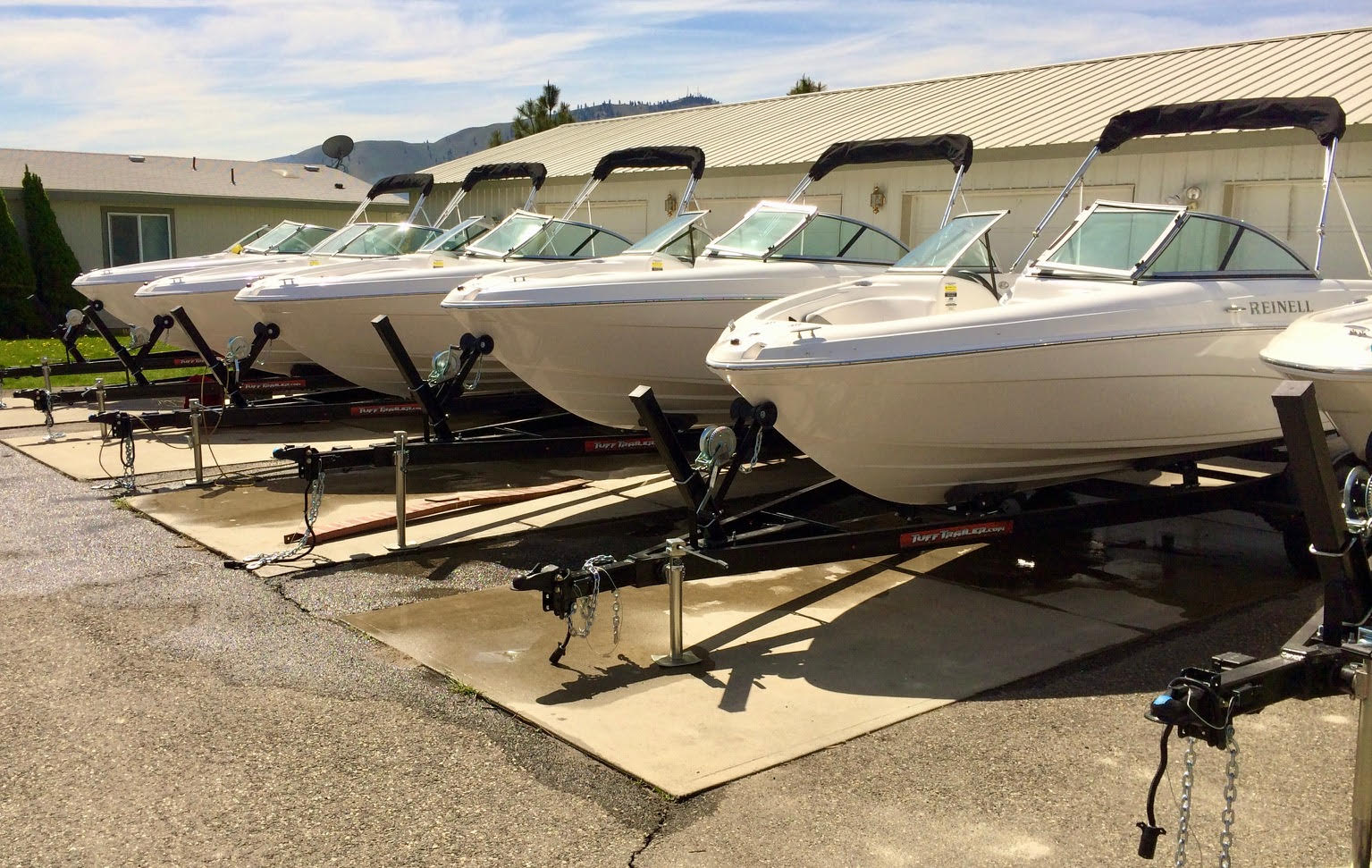 fleet on trailers